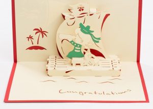 Baby Card: Baby Girl Congratulations (inside)