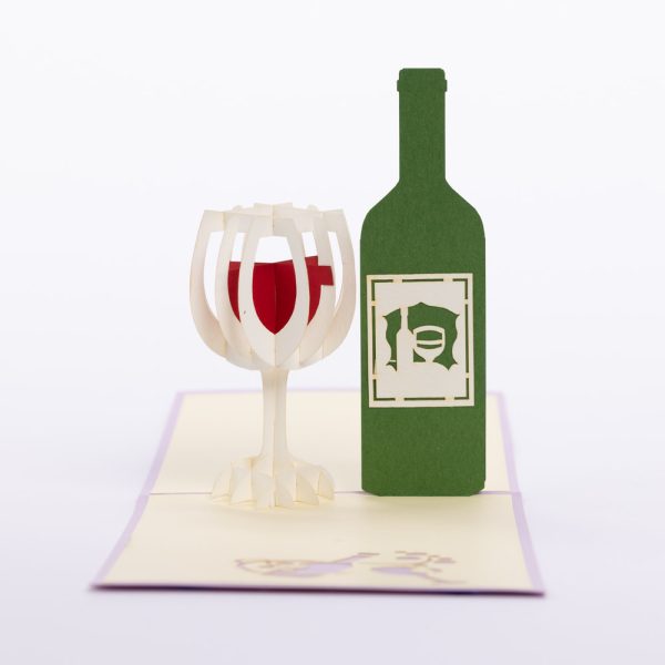 Wine Bottle and Glass - Image 3
